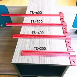 New Woodworking Scribe 300-500mm T-type Ruler Scribing Ruler Aluminum Alloy Line Drawing Marking Gauge DIY Measuring Tools