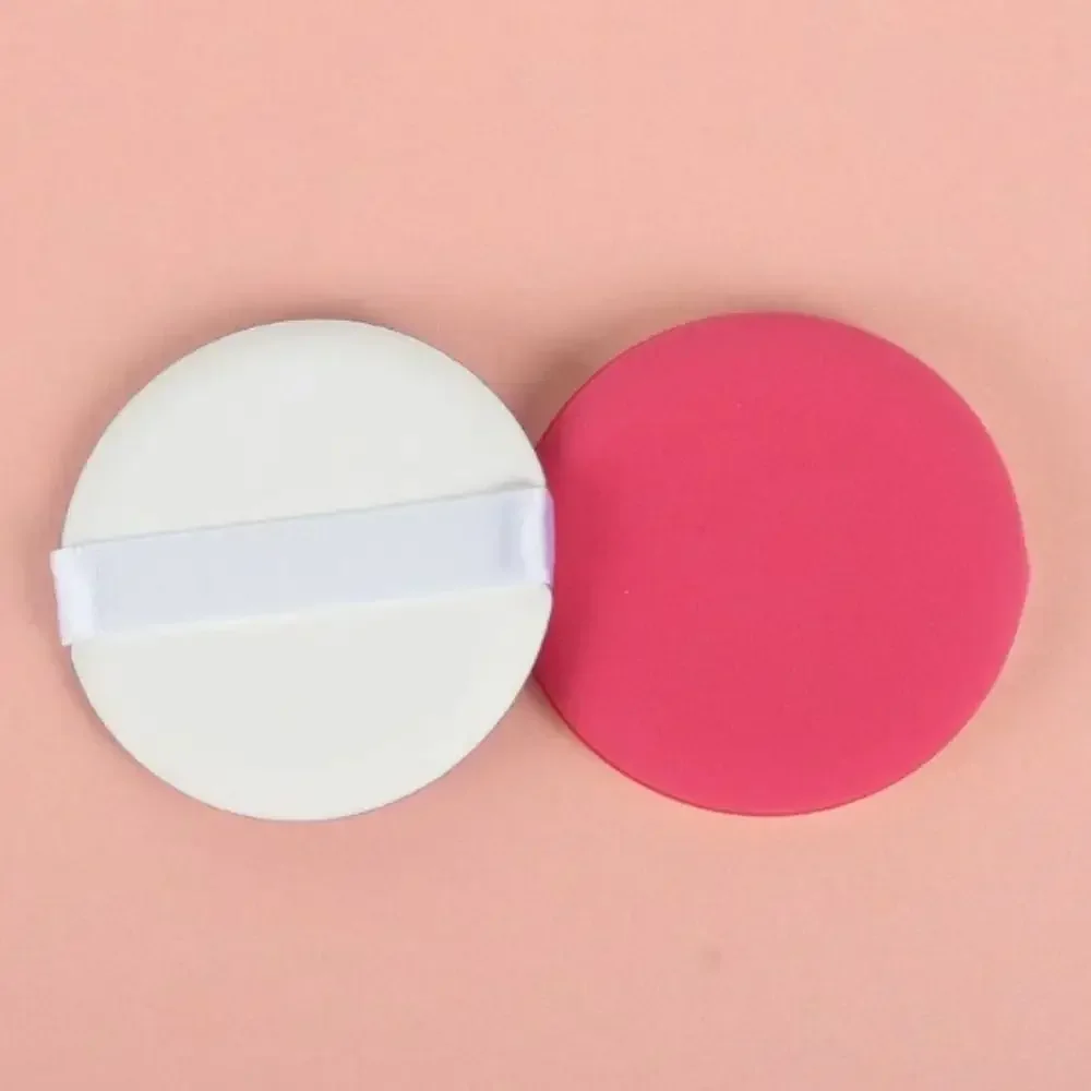 2pcs New Mini Round Air Cushion Puff Thin Dual-Use Foundation Sponge Lightweight Essential Make Up Cushion