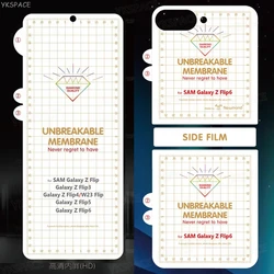 HD Clear & Matte Hydrogel Film: Soft Frosted Screen Protector for Galaxy Z Flip 5 (Clear Set (3 in 1))