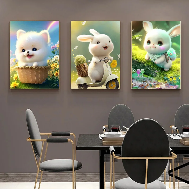 Diamond Painting 5d Cute Animals  Rhinestone Embroidery Painting - Diamond  Painting - Aliexpress