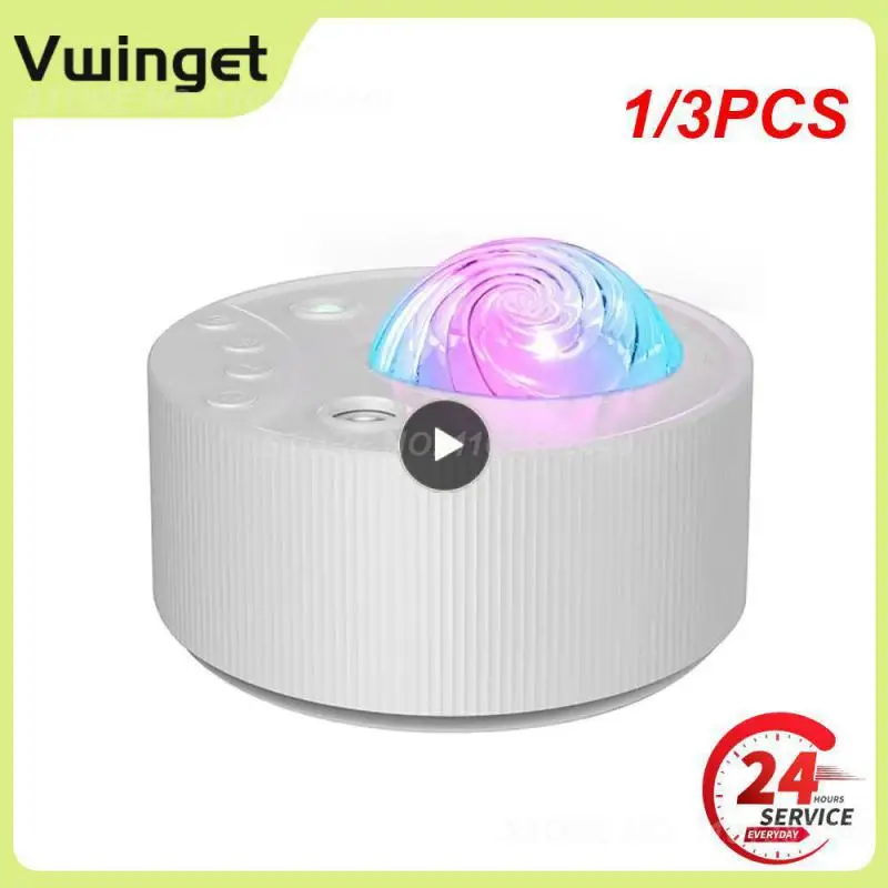 

1/3PCS Starry Sky Projector Night Light Spaceship Lamp Galaxy LED Projection Lamp Speaker For Kids Bedroom Home Party