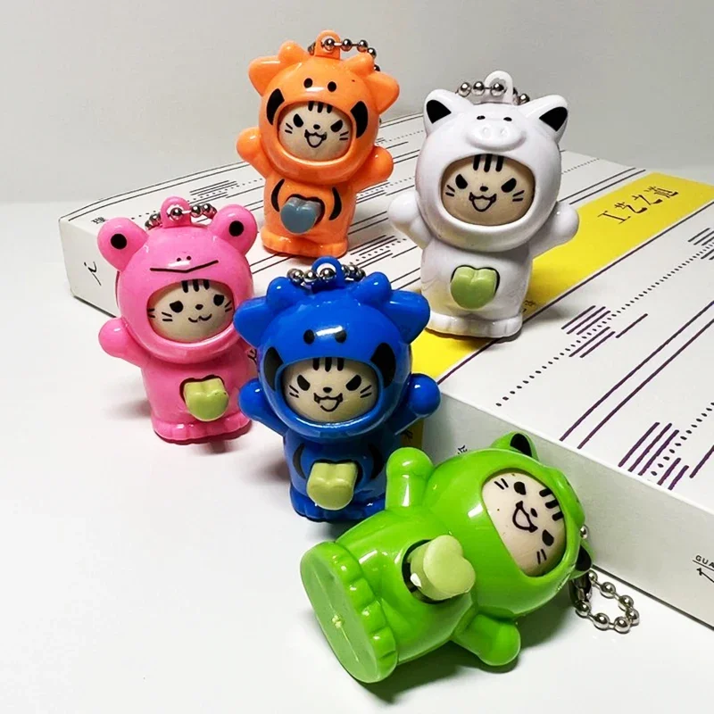 12/30 Stück Cartoon Gesicht wechselnde Puppe mit Schlüssel anhänger Kinder Geburtstag Hochzeits feier Gast Geschenk Souvenir Pinata Karneval Geschenk Belohnung – Detail 5