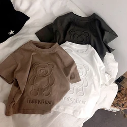 2023 New Boys T-shirts Summer Children Clothes Girls Short Sleeve Kids T-shirts Baby Boys Short Sleeve Tops Cozy O-neck Tee
