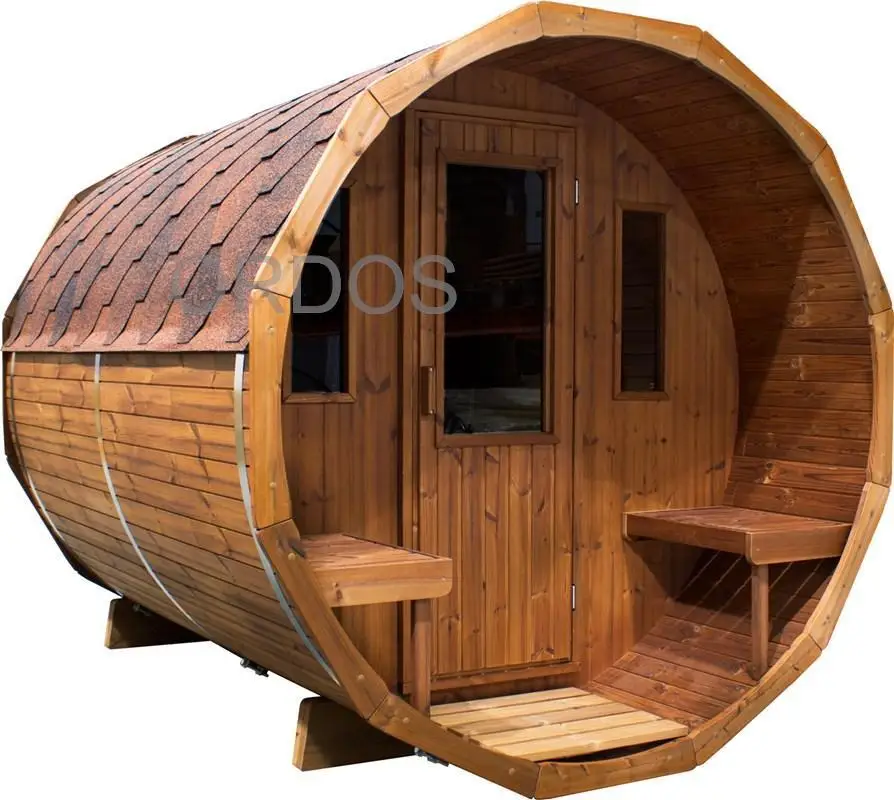 2023 Hemlock Sauna In Legno Tradizionale Riscaldatore Harvia Sauna All'Aperto