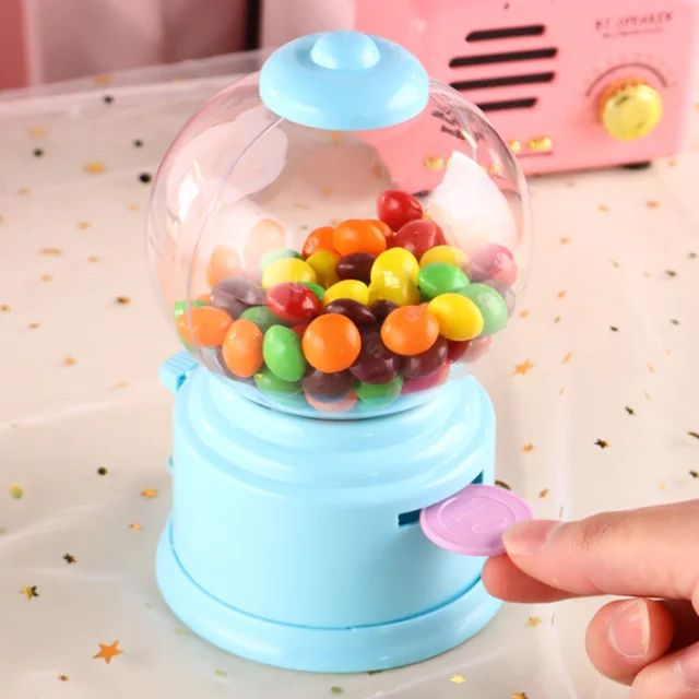 Money Boxes Plastic Sweet Mini Candy Machine Kids Bubble Gift Children Bank Toys Dispenser Coin Cute Piggy Bank for Girls 5