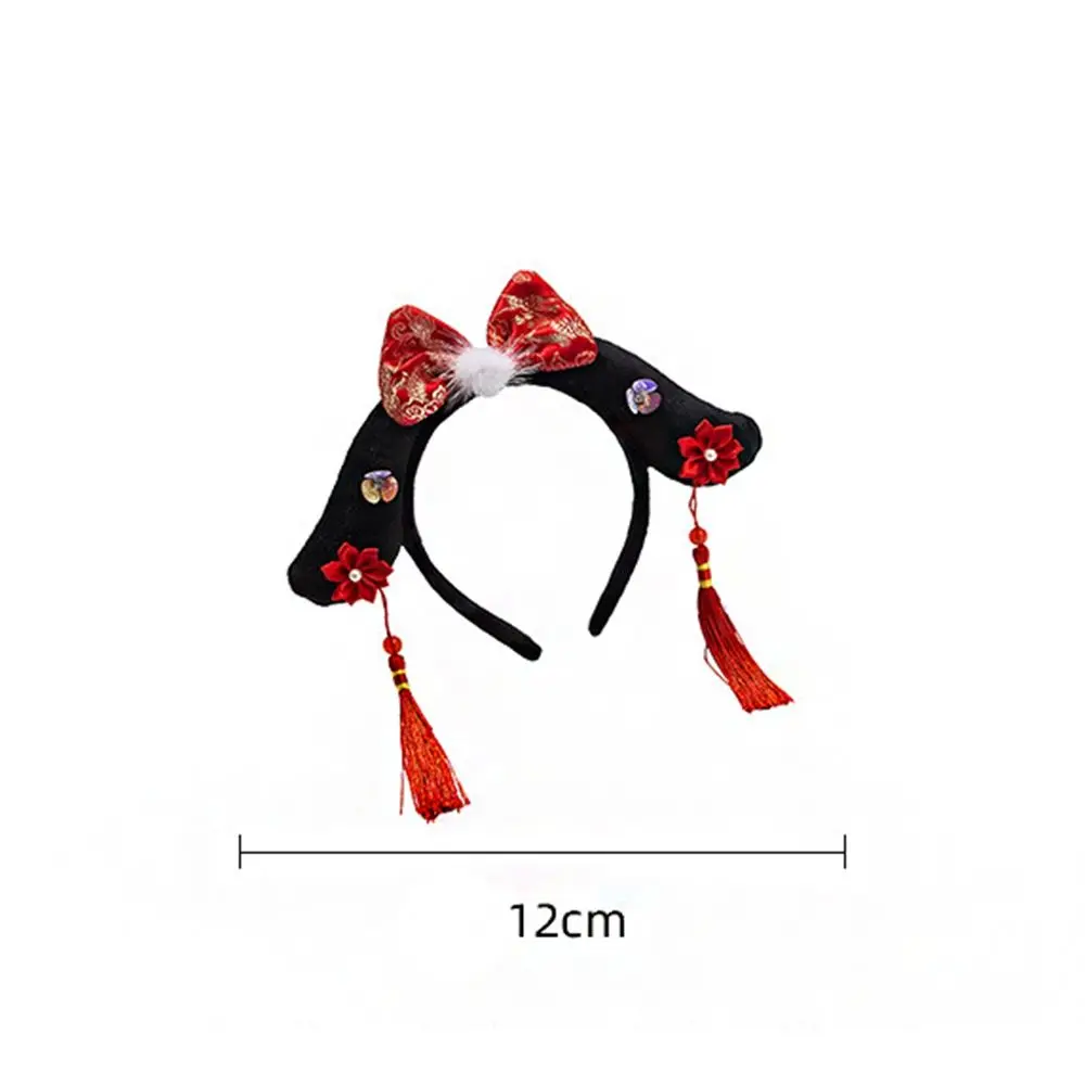 Chinese Traditional Hanfu Cheongsam Headband Accessories Ancient Royal Court Headdress Children Girls Baby Head Hoop 6
