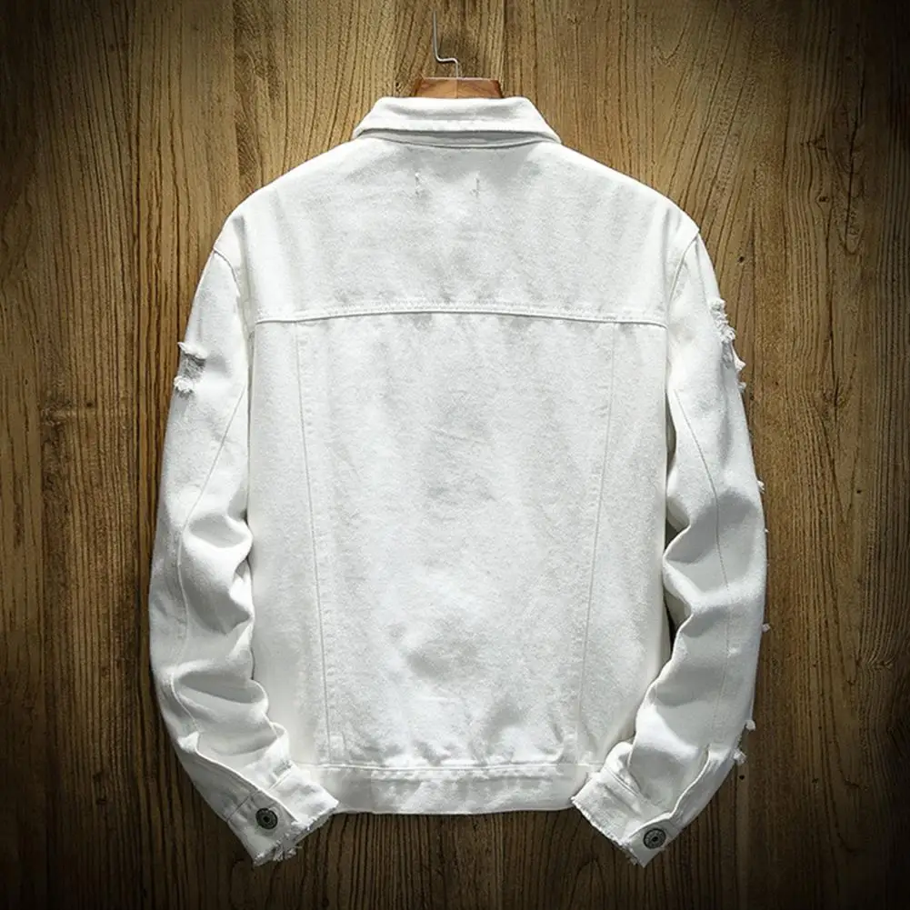 

Куртка мужская джинсовая, очень мягкая однобортная верхняя одежда из денима, с карманами, Осень-зима