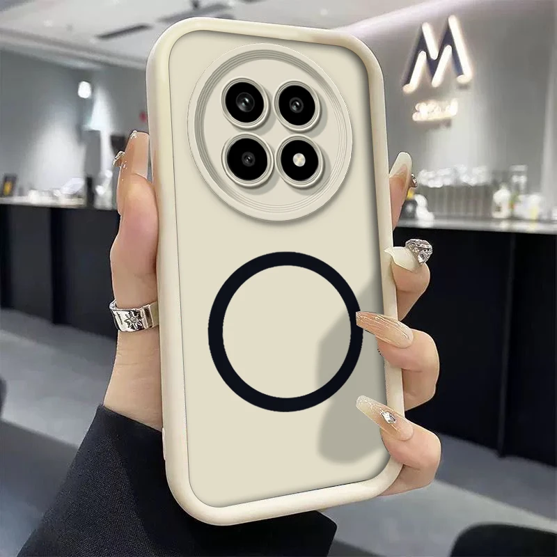 Premium Anti-Drop Silicone Phone Case with Wireless Magnetic Sticker