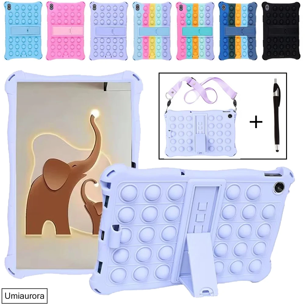 Capa Protetora para Realme Pad Estojo para Tablet Infantil Suporte de Bolha de Silicone Funda Realme Pad 104 Cases 2023