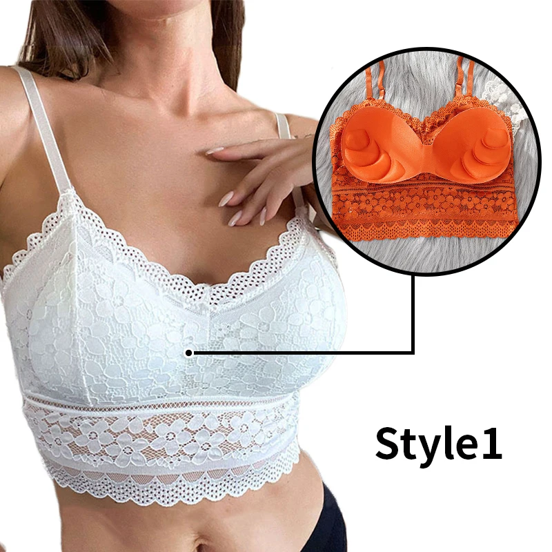 7 Color Lace Sexy Crop Top Women Padded Camisole Bra Breathable Wire Free  Bralette Hollow Out Beauty Back Tank Female Underwear - AliExpress