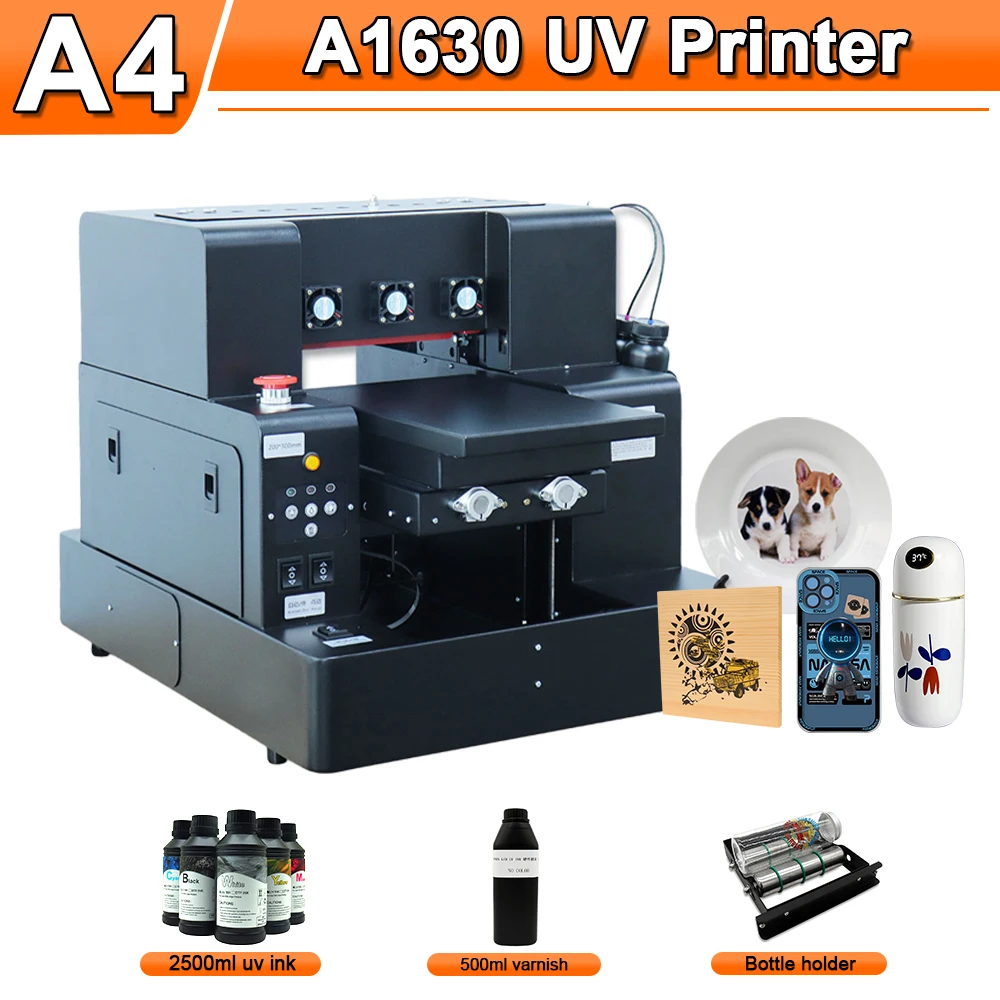 Uv Printer A4 Uv Flatbed Printer For Epson L805 With Bottle Rotary For Phone Case Bottle Pen Glass Golf Wood Metal Uv Printer A4 - Printers AliExpress