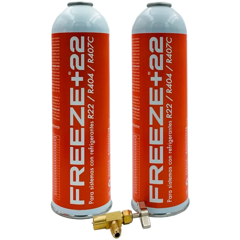 Congelare Il Pacchetto Di Gas Refrigerante Ecologico + 22 R22-R404-R407C + Chiave Di Servizio