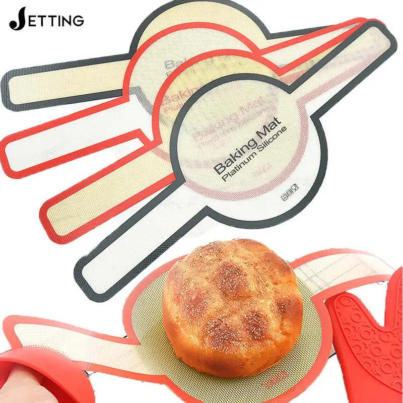 

Силиконовый коврик для выпечки для голландской духовки, для выпечки хлеба, с длинными ручками, с ремешком, антипригарный кухонный коврик для выпечки и конфет