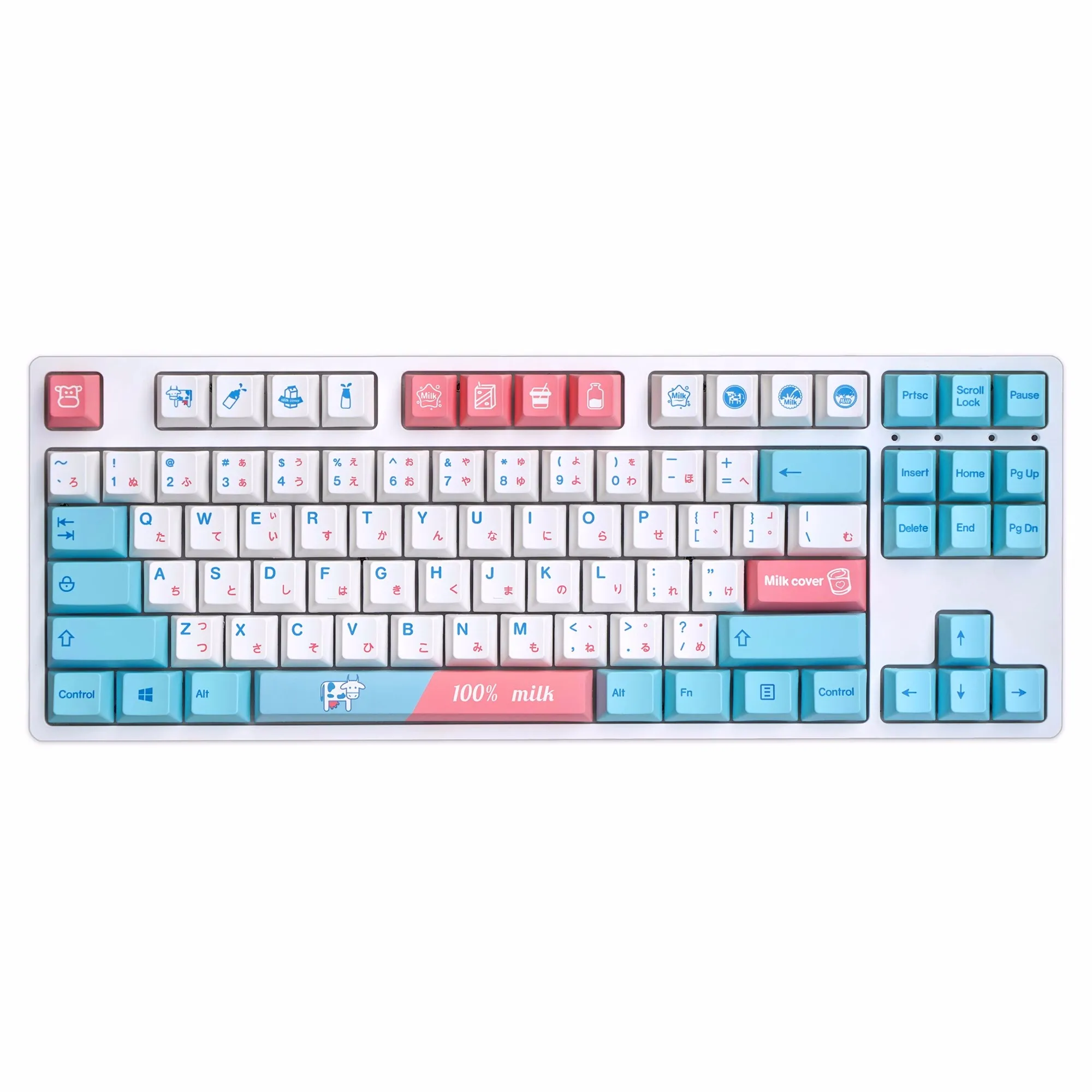 Gmk Leite Capa r2 Keycap Pbt Dye Subbed Cereja Caps Perfil Chave para 61 64 84 87 96 980 Teclados Mecânicos 148 Teclas Set - Imagem 2