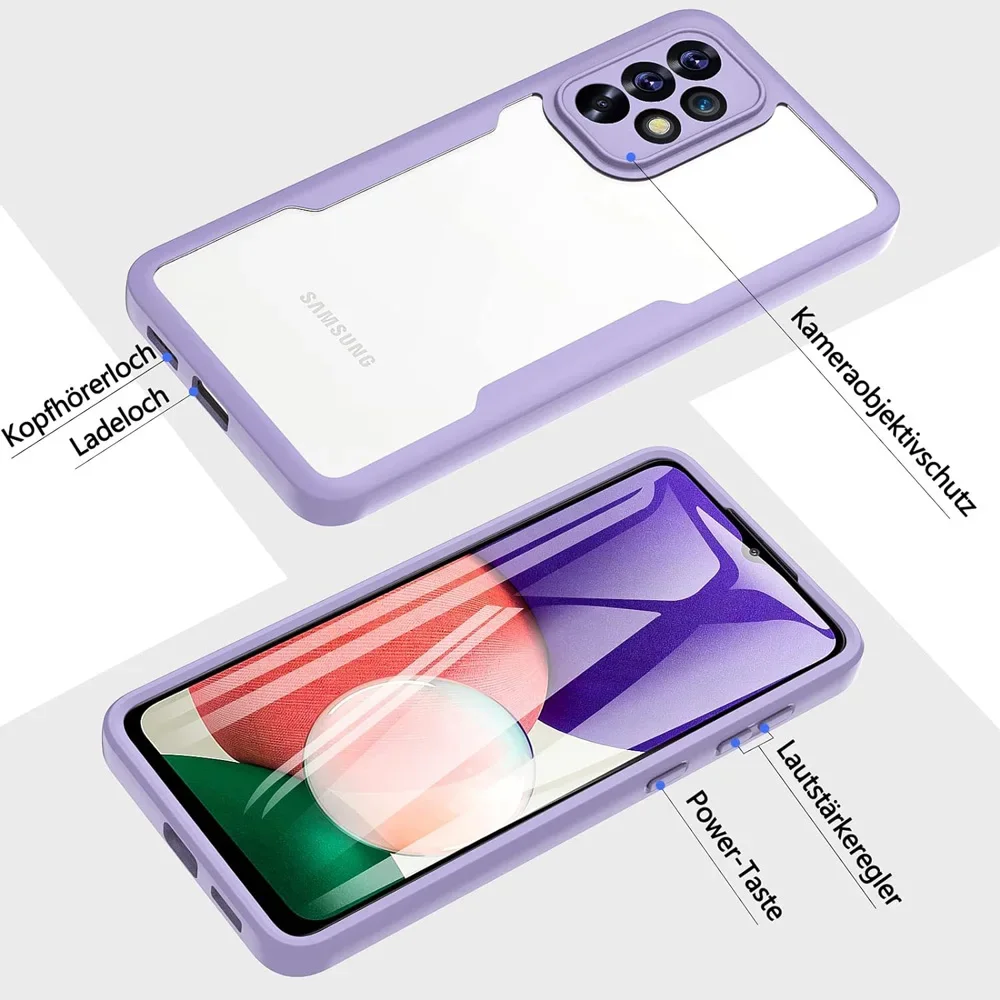 Crystal-Clear 360° Protection Case with Soft Front Film Cover