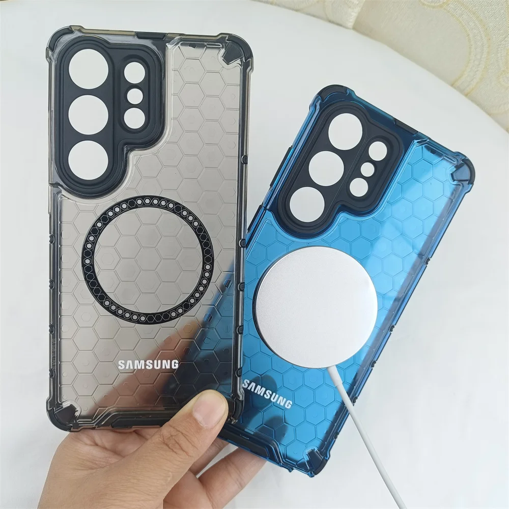Translucent Armor Magnetic Case with Lens Protection Cover
