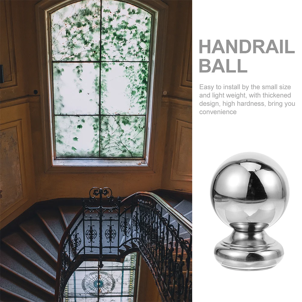 Handrail Ball 51mm Stair Railing Finial Ball Stairway Railing Rail Decor Connected Seat Staircase Handrail Round