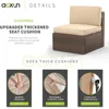 5PCS Patio Furniture Set with 40"Electron Ignition Fire Pit Table Outdoor Sectional Sofa Set forChildren outdoor patio furniture 3