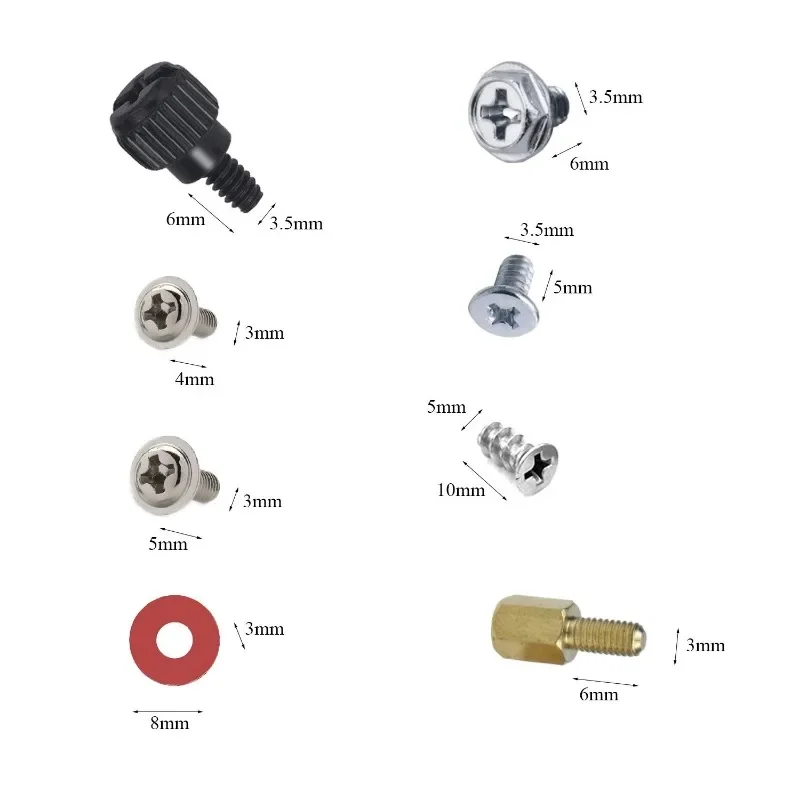 PC Computer Screws Standoffs Set 85Pcs for Hard Drive Computer Case Assemble Motherboard Fan Power Graphics