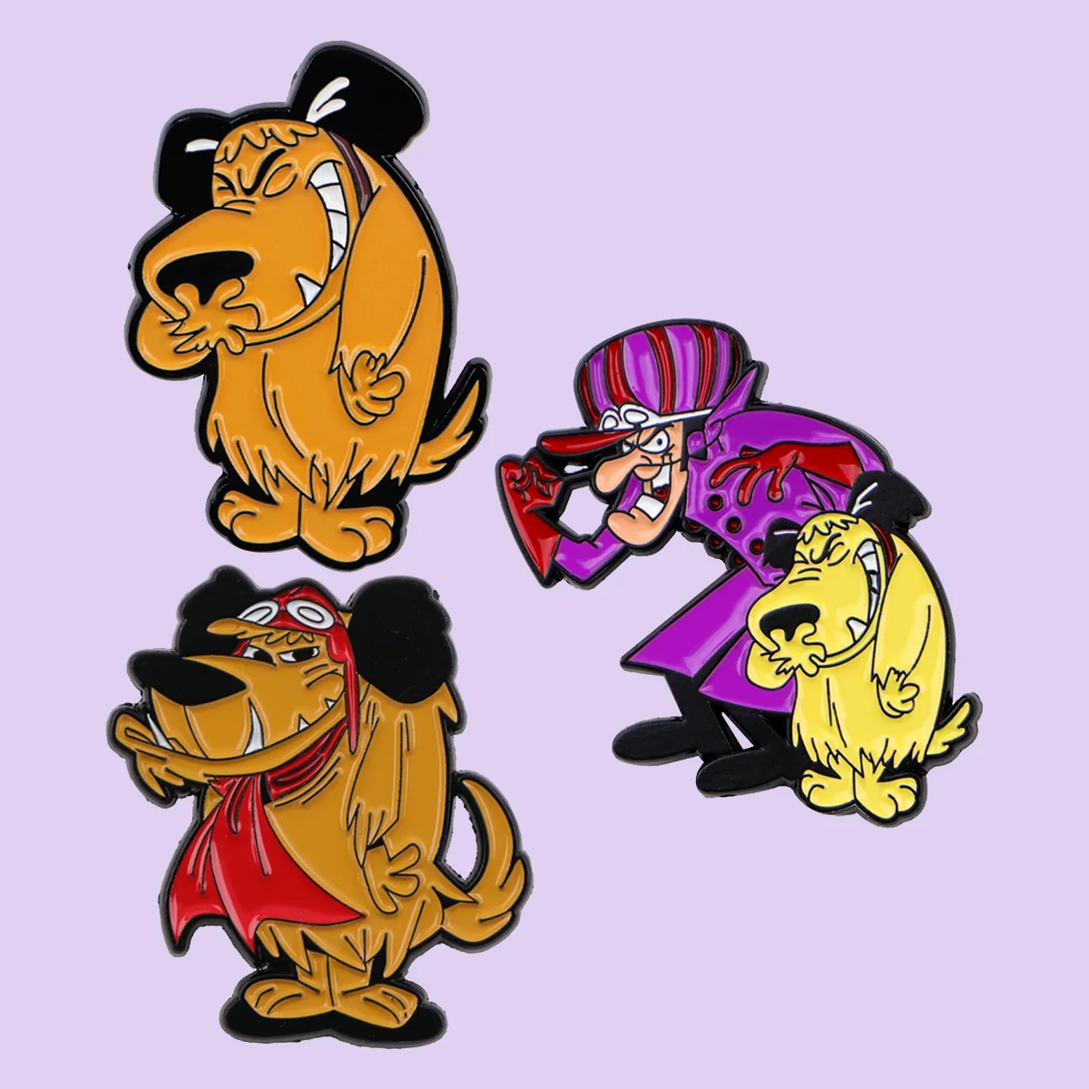 3 teile/satz Komische Hund Emaille Pins Metall Cartoon Brosche Rucksack Kragen Revers Abzeichen Männer Frauen Mode Schmuck Sammlung Geschenk – Detail 2