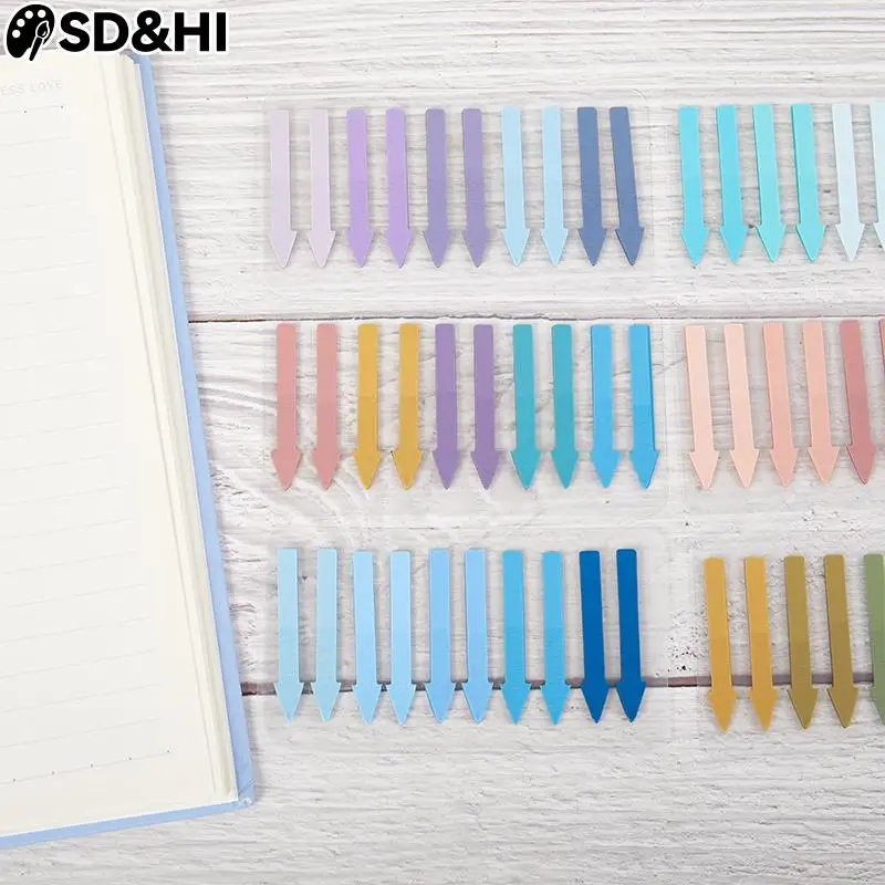 200 Vellen Huisdier Transparante Fluorescerende Index Tabs Pijl Markeert Plakbriefje Voor Pagina Marker Planner Stickers Kantoor Schoolbenodigdheden