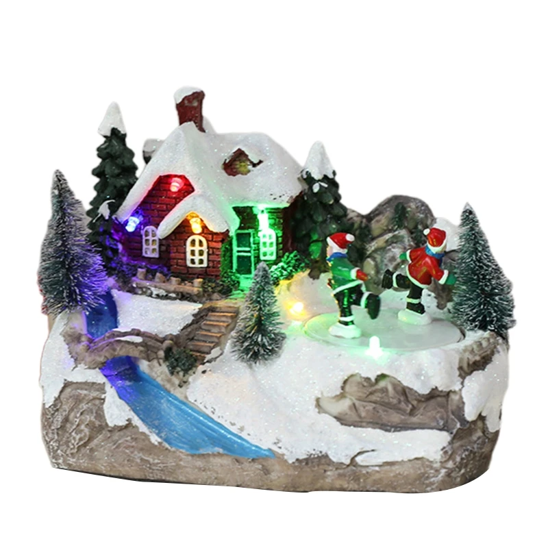 クリスマスオルゴールオーナメントスノーホリデービレッジ