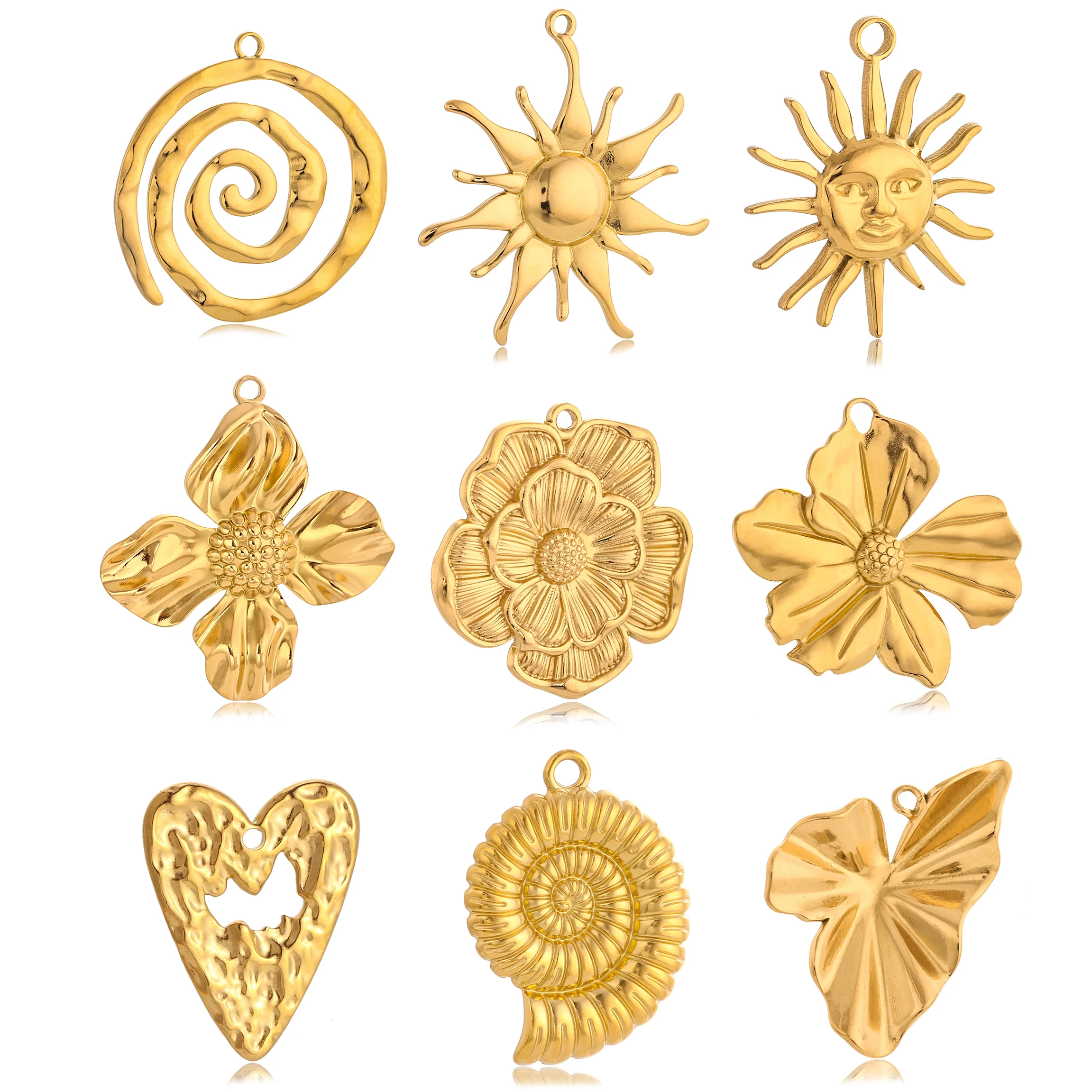 RVS bedel Bloem Pandora Style Bedels en Sieraden