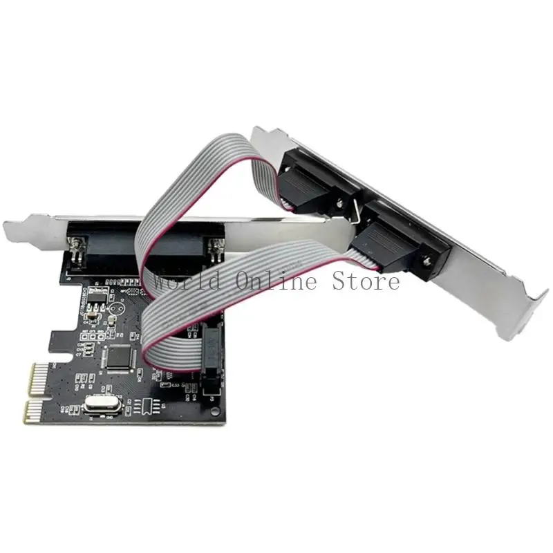 데스크탑 87HC용 2 포트 RS232 포트 COM 프린터 병렬 포트 LPT PCIE 카드 어댑터