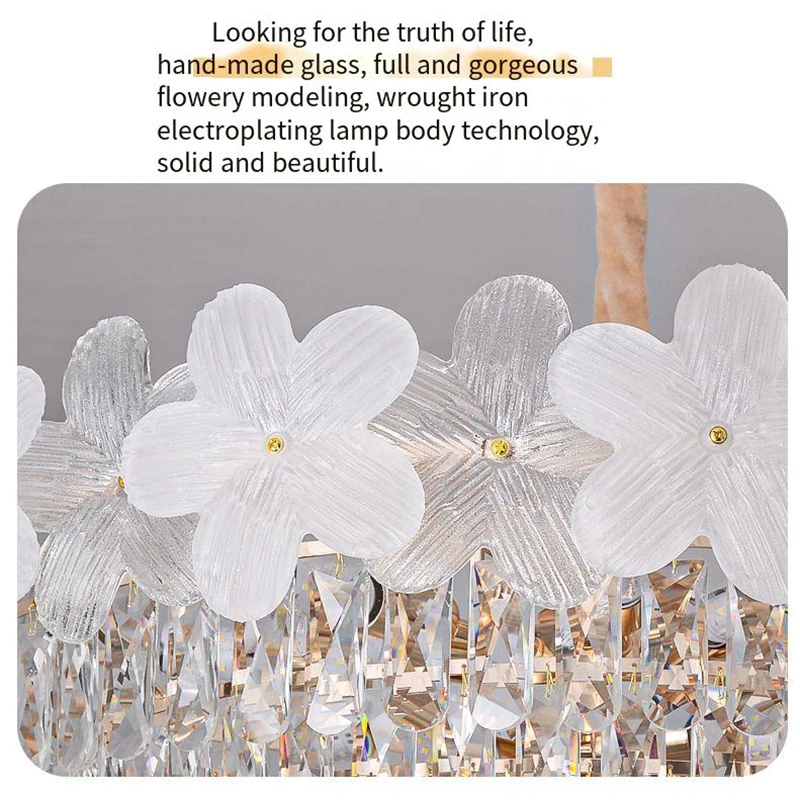 Small Flower Crystal Chandelier Ceiling Home Modernlight Fixture Suspension Bedroom Chandelier Led Light Hanging Lamps pendant lights pendant lamp chandelier lighting