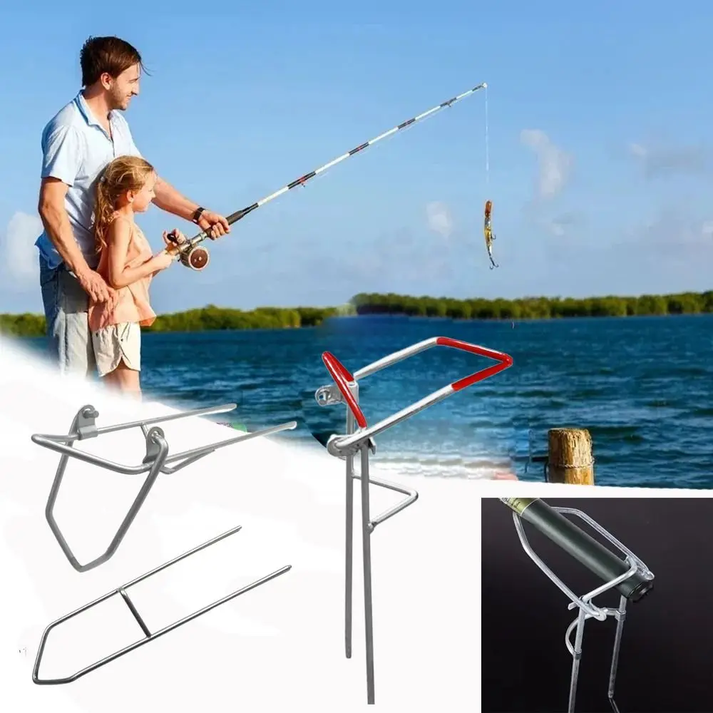 

Storage Rack Fishing Rod Pole Stand Fishing Gear Tool Professional Bracket Fishing Support Adjustable Fishing Rod Rest Outdoor