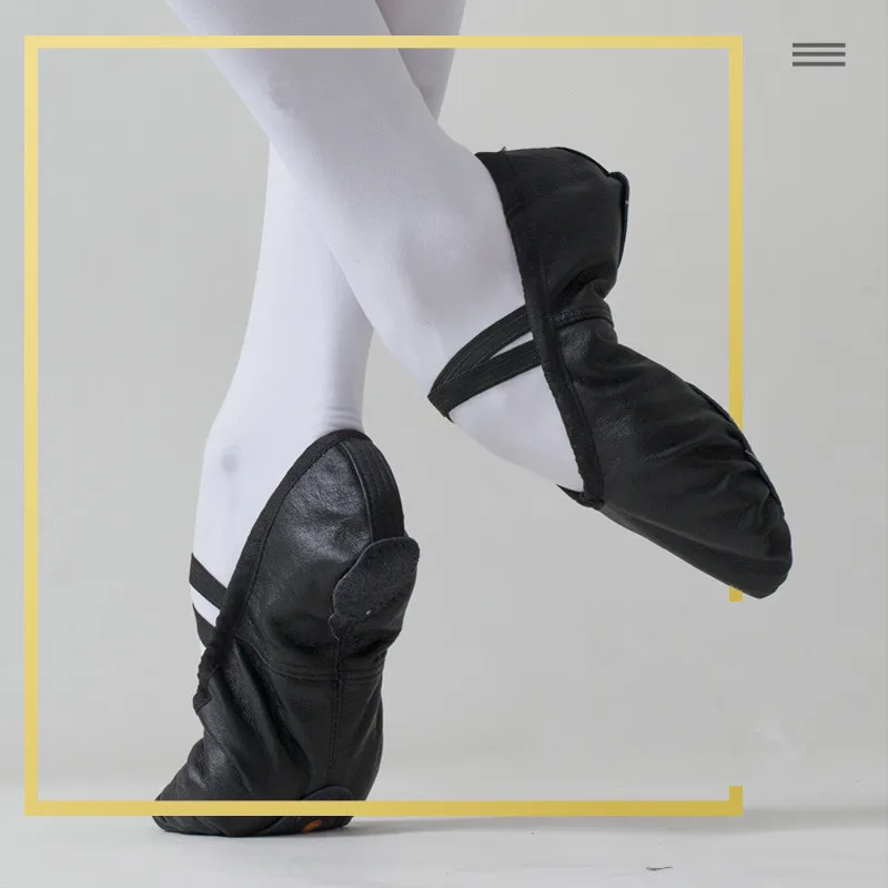 Genuine Leather Ballet Shoes Soft Bottom Breathable Ethnic Belly Dancing Shoes For Women Girls Exercise Cat's Claw Shoes 4