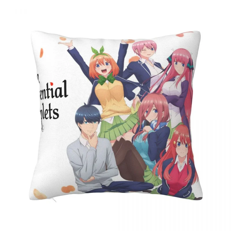 

The Quintessential Quintuplets Anime Pillowcase Soft Fabric Cushion Cover manga sisters kawaii Throw Pillow Case Cover Home 45cm