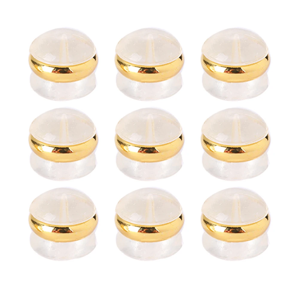 10/30/50 Teile/los Weiche Transparente Hamburger Silikon Ohr Zurück Stopper Für DIY Schmuck Machen Ersatz Ohrring Zubehör