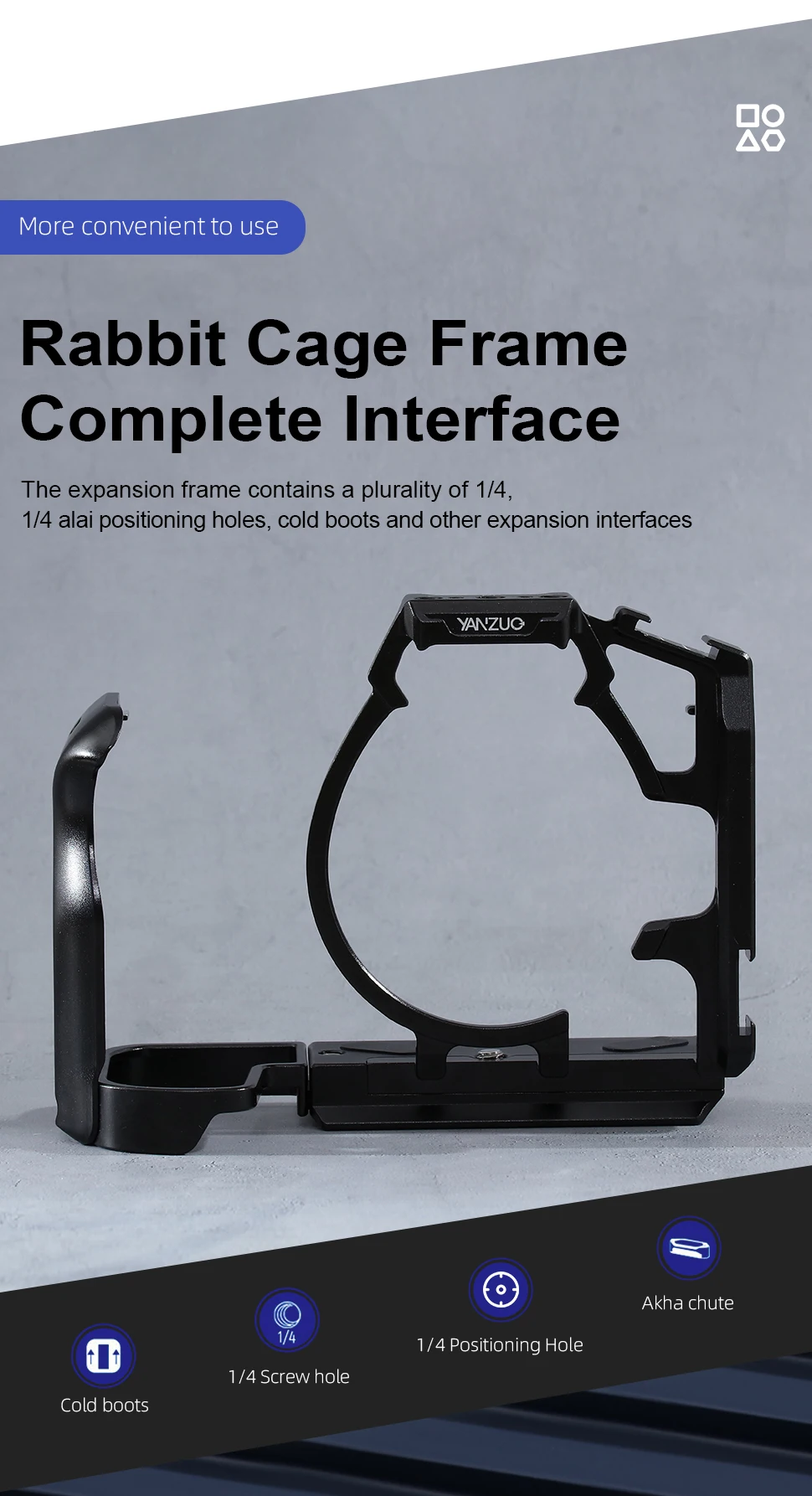Photography Extended Case for Canon R52 Camera Metal Expansion Stabilizer R52 Ca