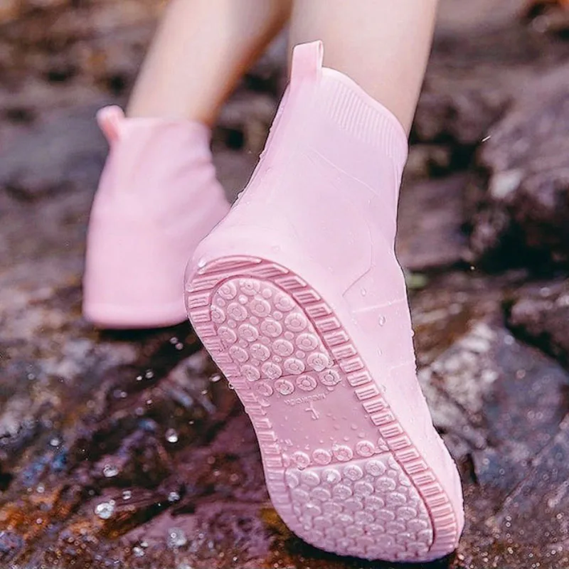 Silicone Shoe Covers Shoe Covers Thickened Non-slip Silicone Waterproof Shoe Cover Reusable