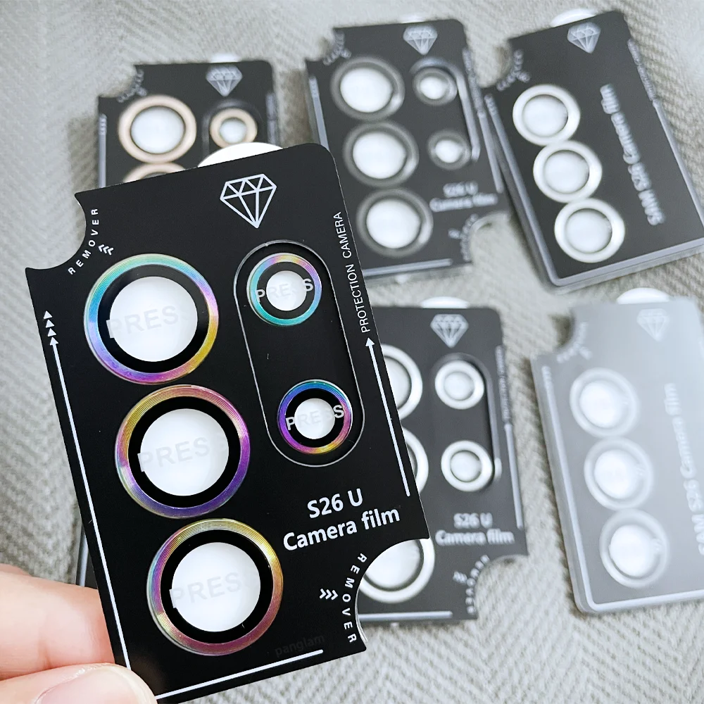 Camera Lens Protector with Metal Ring and Glass Cover, Lens Removal Tool Included