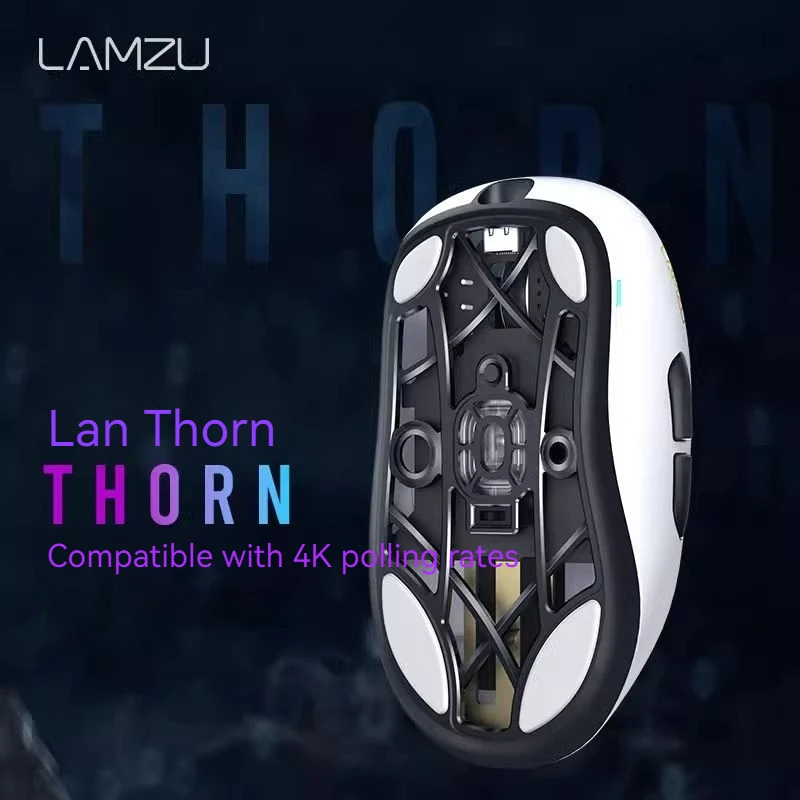 

Lamzu Thorn 2.4g Wired Dual-mode Mouse Lightweight Pixart 3395 Up To 26000dpi Esports Gaming Mouse Computer Peripheral Product