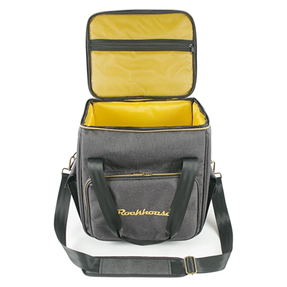 Rockhouse Vinyl Records Carrying Bag For 12Inch Vinyl Records LP Vinyl Record Storage Bag Holds Up To 45 Vinyl Albums