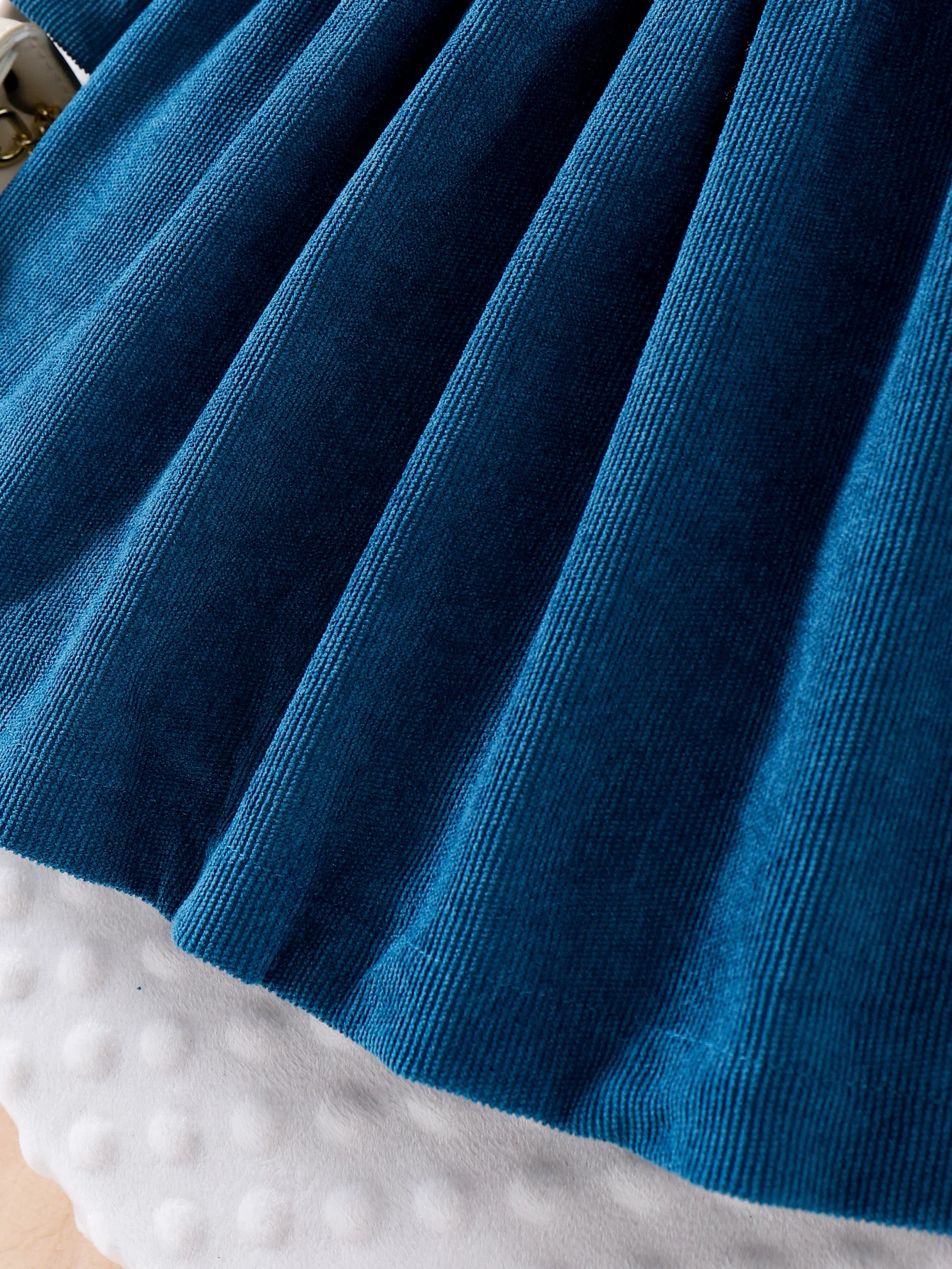 2 قطعة جديد الخريف والشتاء فتاة طفلة 4-7 سنة حلوة ومريحة فستان بأكمام طويلة + قبعة