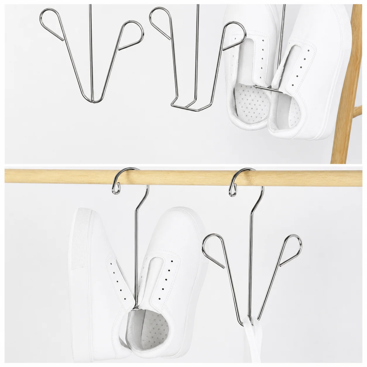 Shoe Hanger Anti-Corrosion Stainless Steel Shoe Rack Outdoor Shoe Rack Space-Saving For Outdoor Storage Accessory Storage