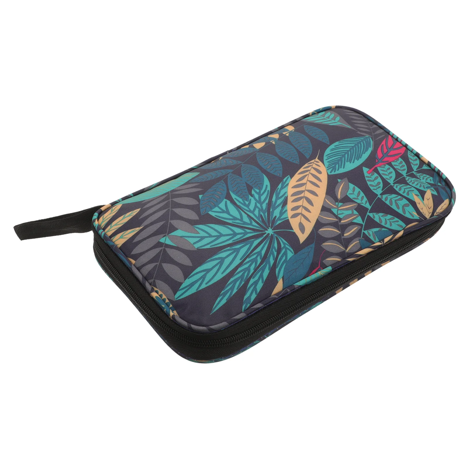 

Table Tennis Racket Case Decorative Leaf Pattern Portable Pin-G Pong Paddle Carry Case Bat Bag Holder