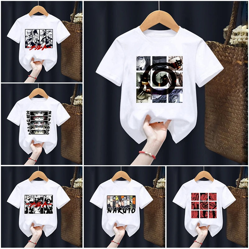 

Anime Naruto Cartoons Children T-Shirt Kawaii Goku T Shirt Children Casual Clothes Tee Shirt Kid Girl Boy Fashion Y2K Top