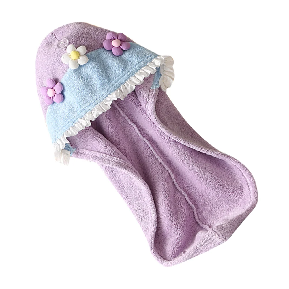 

Washcloths Dry Hair Cap Towel Rapid Drying Hat Quick Shower Hats for Wet Towels