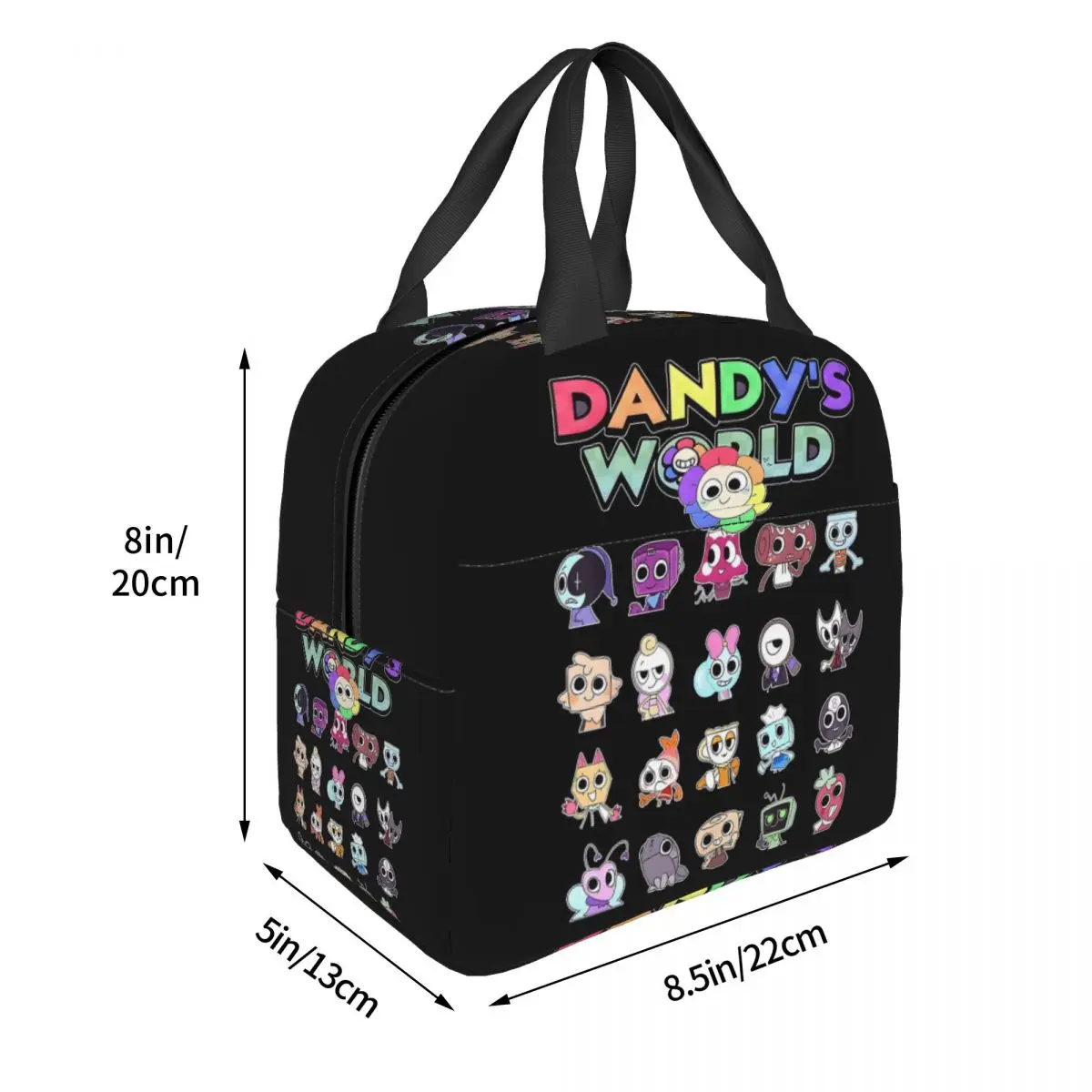 Dandy's World Insulated Lunch Bag Thermal Bag Meal Container Leakproof Tote Lunch Box Girl Boy Office Picnic