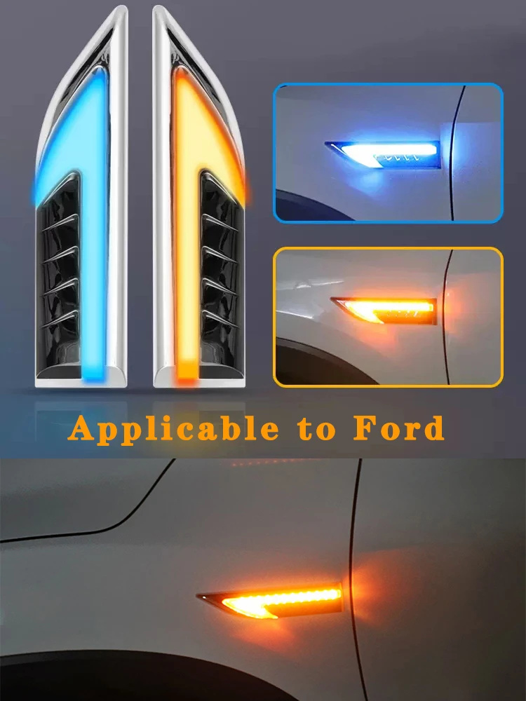 Dynamic LED Side Marker Turn Signal Lights for Ford Focus 3 4 ST Mondeo