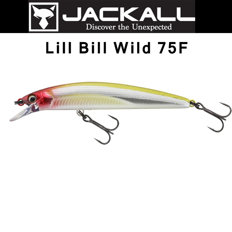

Новинка 2022,3, японская плавающая приманка JACKALL LILI BILL Wild 75F, подходит для дальнего полета