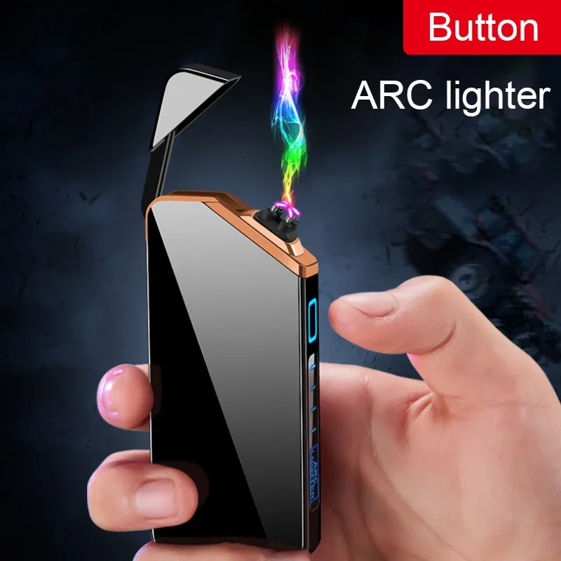 2025 New Laser Electric Lighter Rechargeable Pocket Plasma Lighter Windproof Type-C Portable Electronic