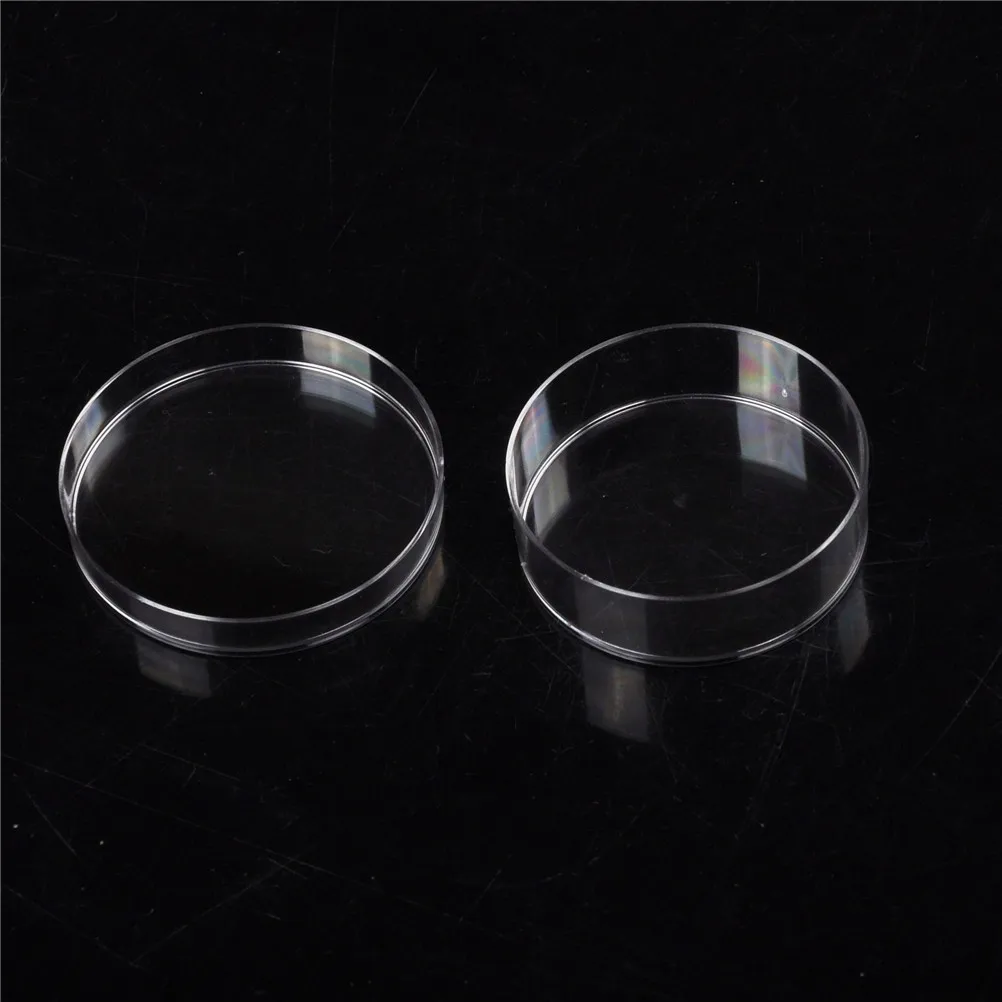 35x15mm Sterile Polystyrene Plastic Petri Dishes Plate with Lids 10pcs Experimental Supplies petri dishes