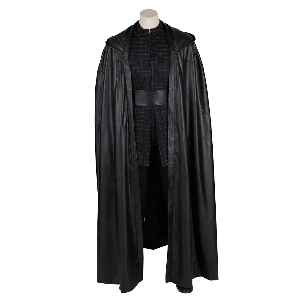 

The Last Jedi Kylo Ren Cosplay Costume Halloween Suit Adult Men's Jacket Custom Made Cloak