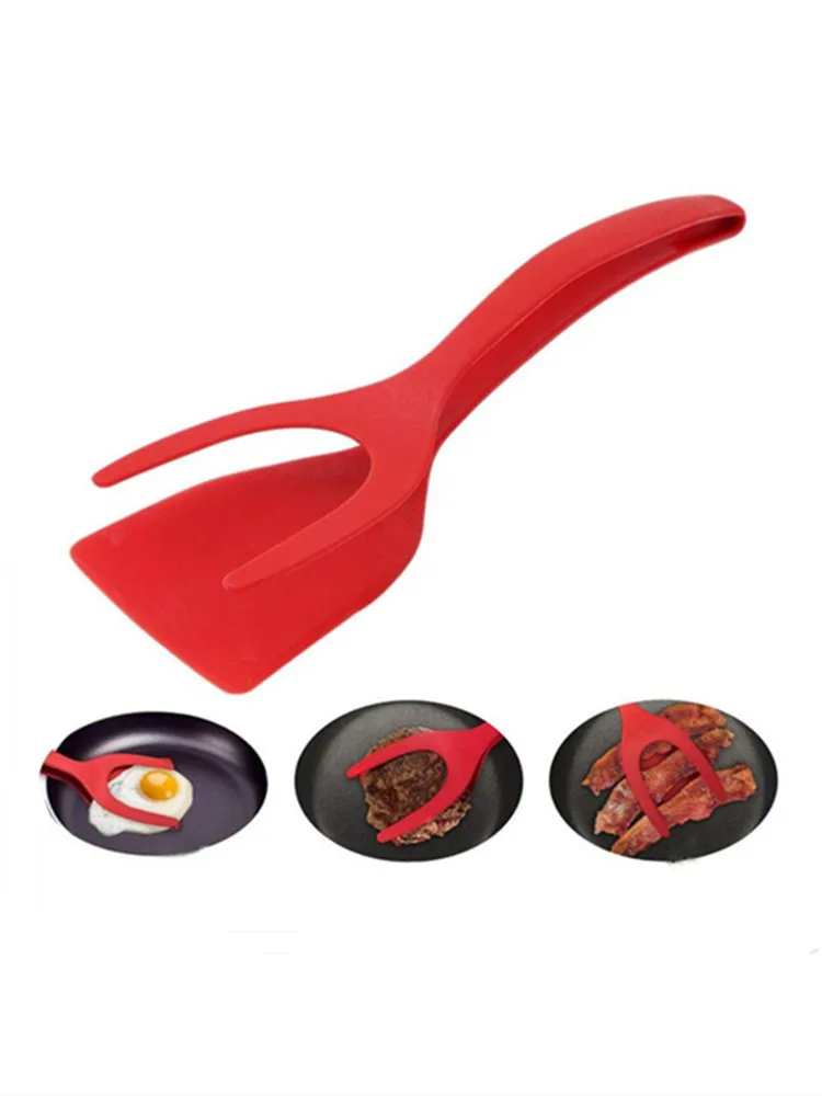Description Picture 6 of item2-in-1 Set Egg Flip Tongs Spatula Kitchen Silicone Spatula for Toast Pancake Kitchen Accessories Kitchen Gadget